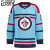 Winnipeg Jets tröja Customized Anniversary Adidas 2023-24 Blå Authentic - NHL Tröjor Barn